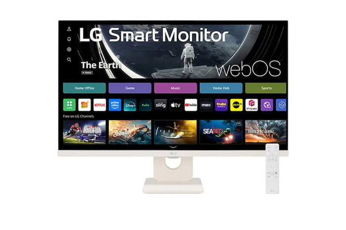 Front view with remote