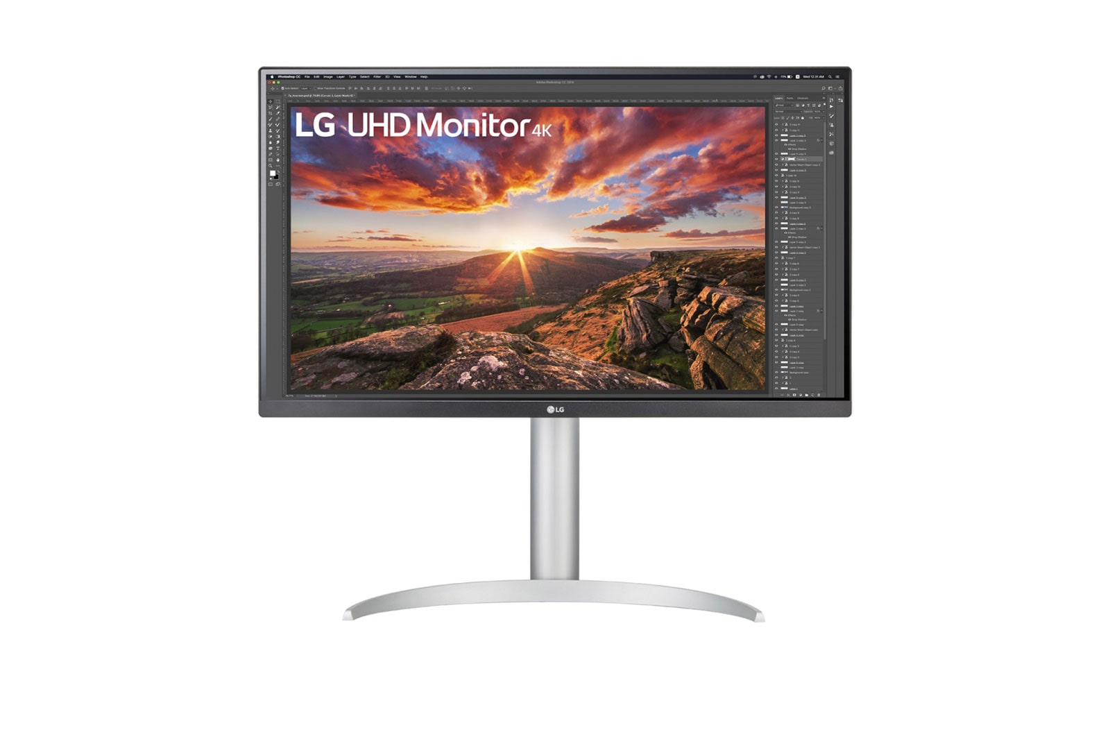 LG 27" méretű UHD 4K monitor VESA DisplayHDR™ 400 és USB Type-C™ technológiával, 27UP85NP-W