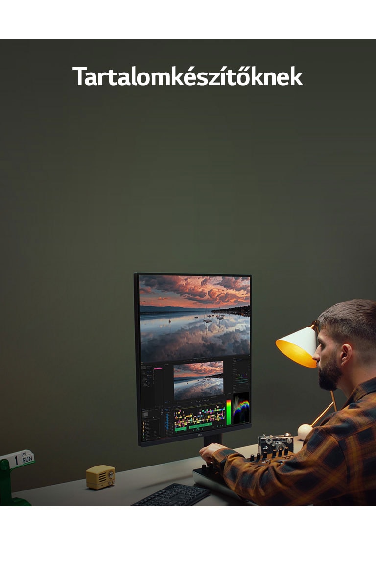 LG DualUp Monitor a tartalomkészítők számára