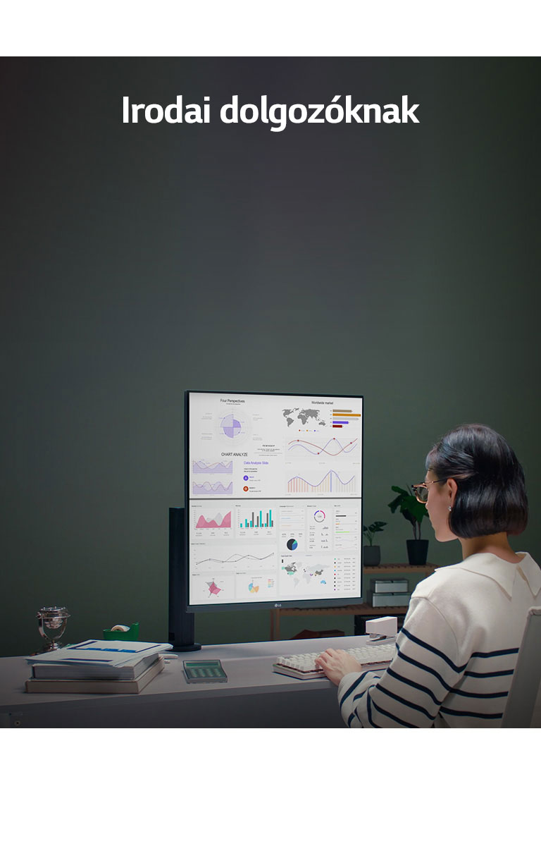 LG DualUp Monitor az irodai dolgozók számára