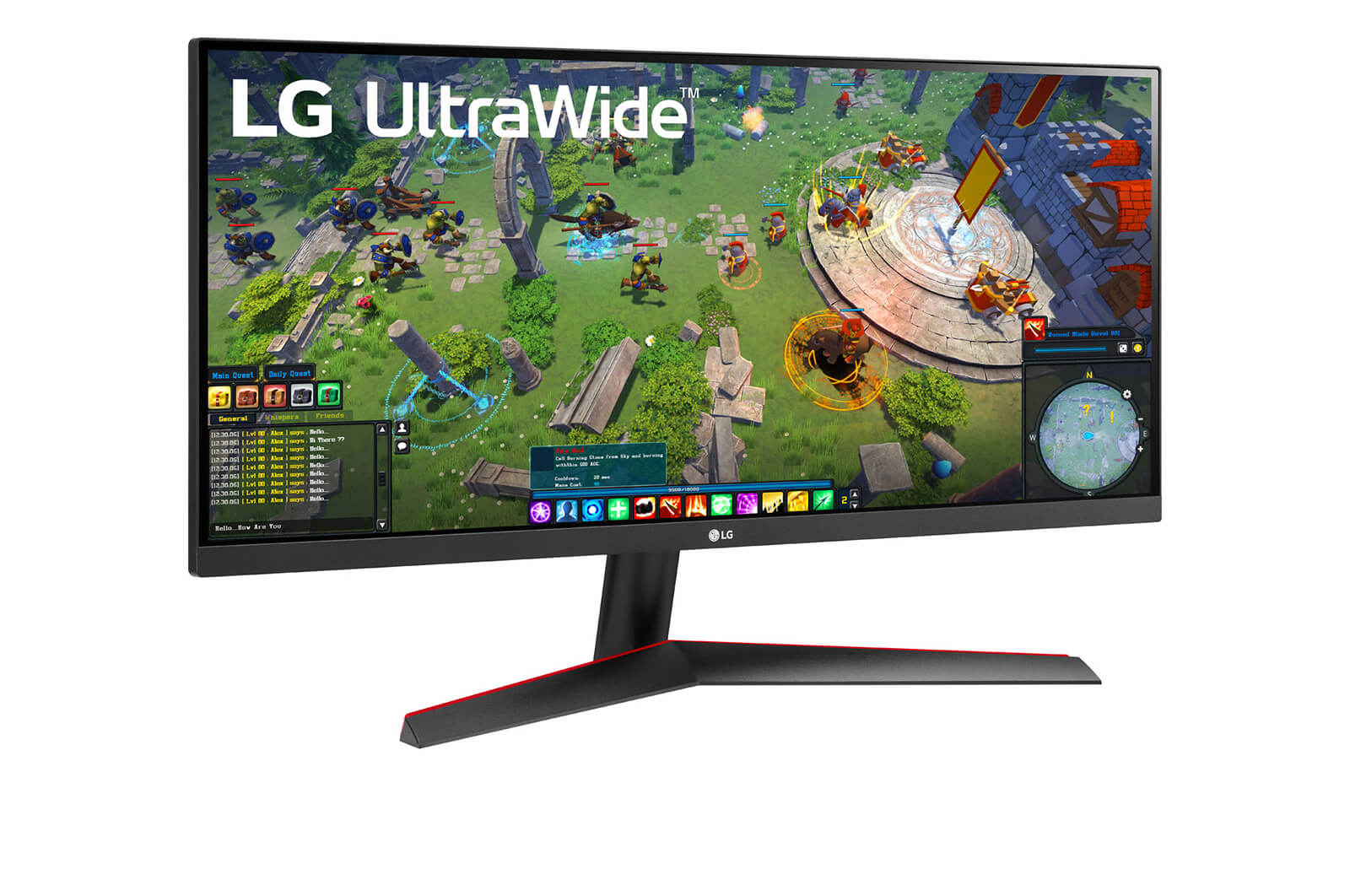 LG 29” méretű 21:9 képarányú UltraWide™ Full HD IPS monitor HDR10-zel, 29WP60G-B