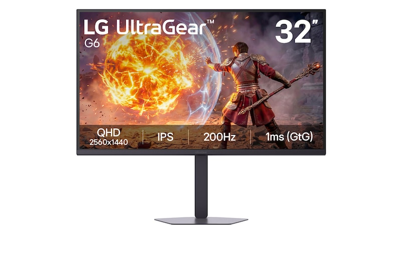 32G620B-B UltraGear™ QHD IPS Gaming Monitor 200 Hz képfrissítéssel 1ms GTG válaszidővel