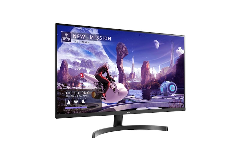 LG 32”-os 16:9 képarányú QHD IPS monitor 75 Hz-es képfrissítési sebességgel, 32QN600P-B