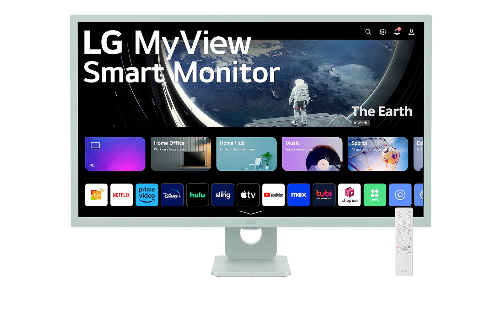 LG 32”-os 16:9 képarányú Smart Monitor webOS platformmal, 32SR50F-G