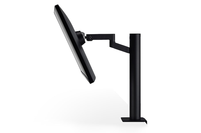 a monitor hátsó térbeli nézete, +70 fokban elforgatva