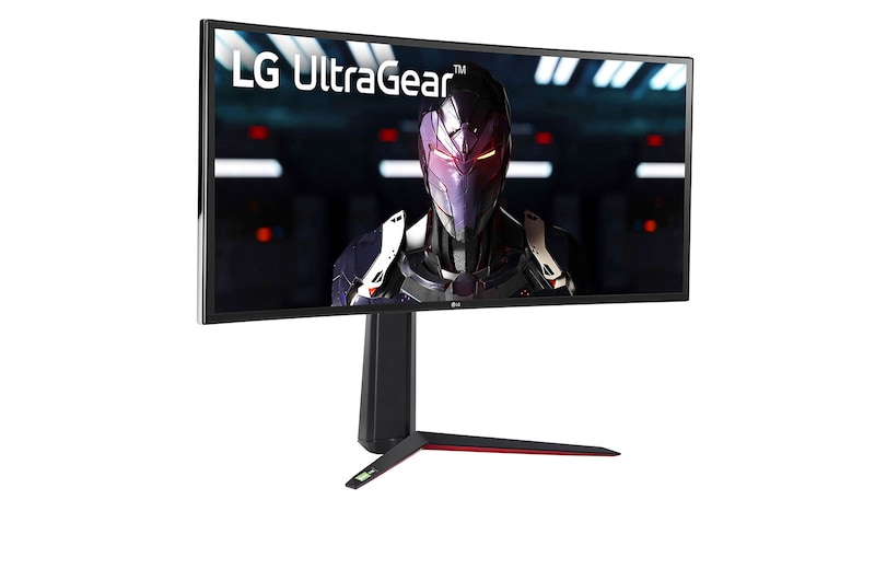 LG 34" méretű 21:9 képarányú ívelt QHD Ultragear™ IPS gaming monitor AMD FreeSync™ (Premium) technológiával, 34GN850-B