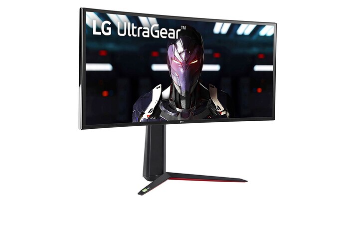 LG 34" méretű 21:9 képarányú ívelt QHD Ultragear™ IPS gaming monitor AMD FreeSync™ (Premium) technológiával, 34GN850P-B