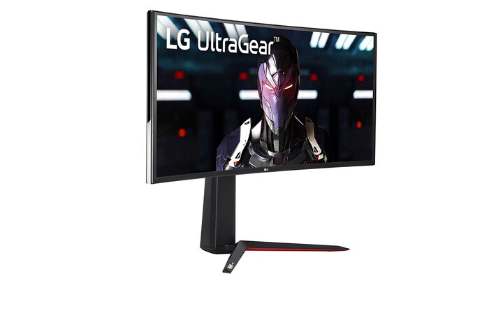 LG 34" méretű 21:9 képarányú ívelt QHD Ultragear™ IPS gaming monitor AMD FreeSync™ (Premium) technológiával, 34GN850P-B