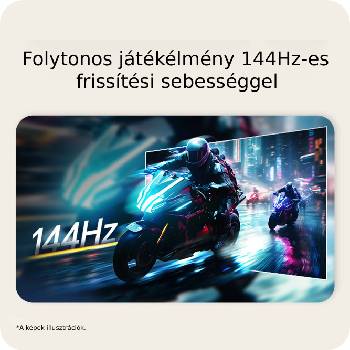 Folyamatos játékmenet bemutatása magas, 100Hz-es képfrissítéssel
