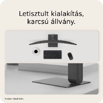 clutter free with slender stand