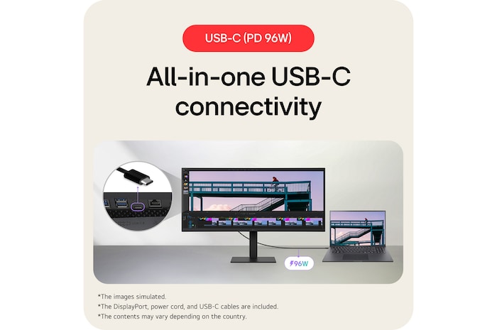 USB-C portokon keresztül csatlakoztatott több eszközös elrendezés