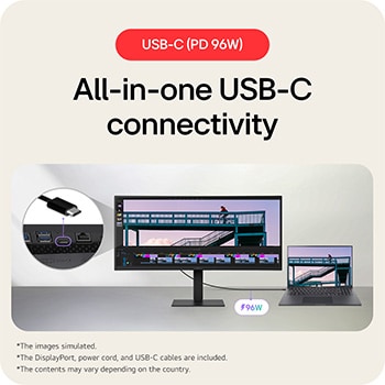 USB-C portokon keresztül csatlakoztatott több eszközös elrendezés