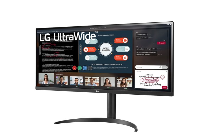 LG 34”-os 21:9 UltraWide™ Full HD IPS monitor AMD FreeSync™ technológiával, 34WP550-B