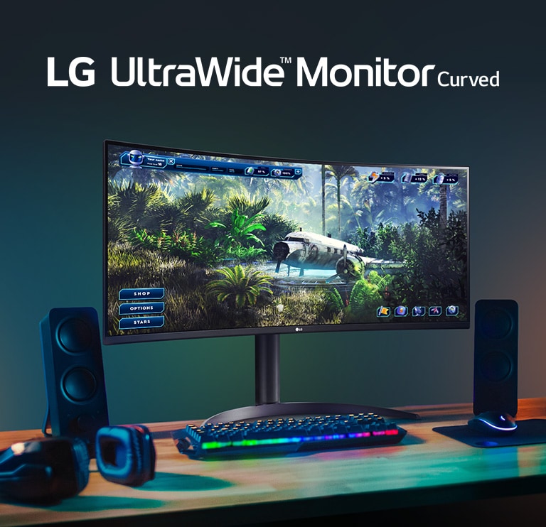 LG UltraWide™ monitor ívelt