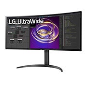 LG 34”-os, 21:9-képarányú, ívelt UltraWide™ QHD (3440 x 1440) monitor, 34WP85CP-B