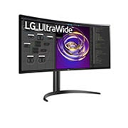 LG 34”-os, 21:9-képarányú, ívelt UltraWide™ QHD (3440 x 1440) monitor, 34WP85CP-B