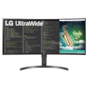 A(z) 35&#34; méretű 21:9 képarányú UltraWide™ QHD monitor HDR 10-zel 35WN75CP-B elölnézete