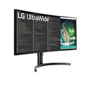 LG 35" méretű 21:9 képarányú UltraWide™ QHD monitor HDR 10-zel, 35WN75CP-B