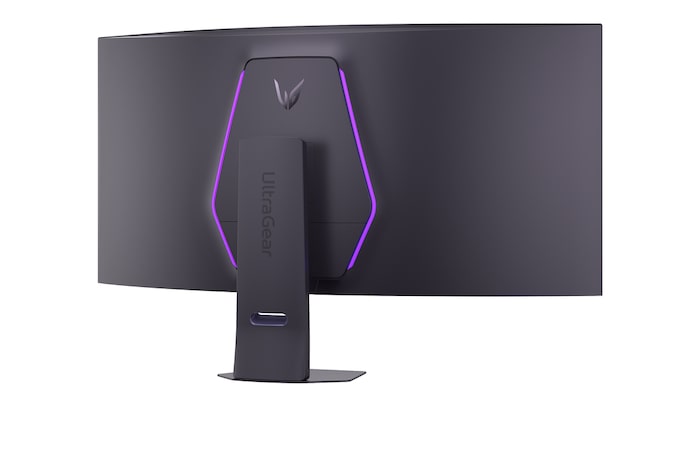 Hátulnézet +15 fok az 52 hüvelykes UltraGear evo G9, 5K2K 240Hz gaming monitorról (52G930B)