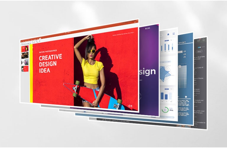 A gyors, 100 Hz-es képfrissítés hibátlan képkockabetöltést biztosít a különböző programokban.