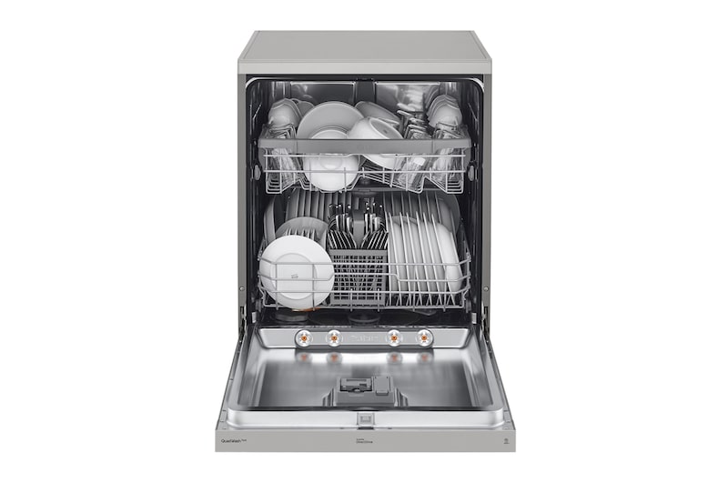 LG QuadWash™ gőzös mosogatógép TrueSteam™ technológiával, 14 teríték, ThinQ™ WiFi funkció, DF222FPS