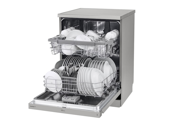 LG QuadWash™ gőzös mosogatógép TrueSteam™ technológiával, 14 teríték, ThinQ™ WiFi funkció, DF222FPS