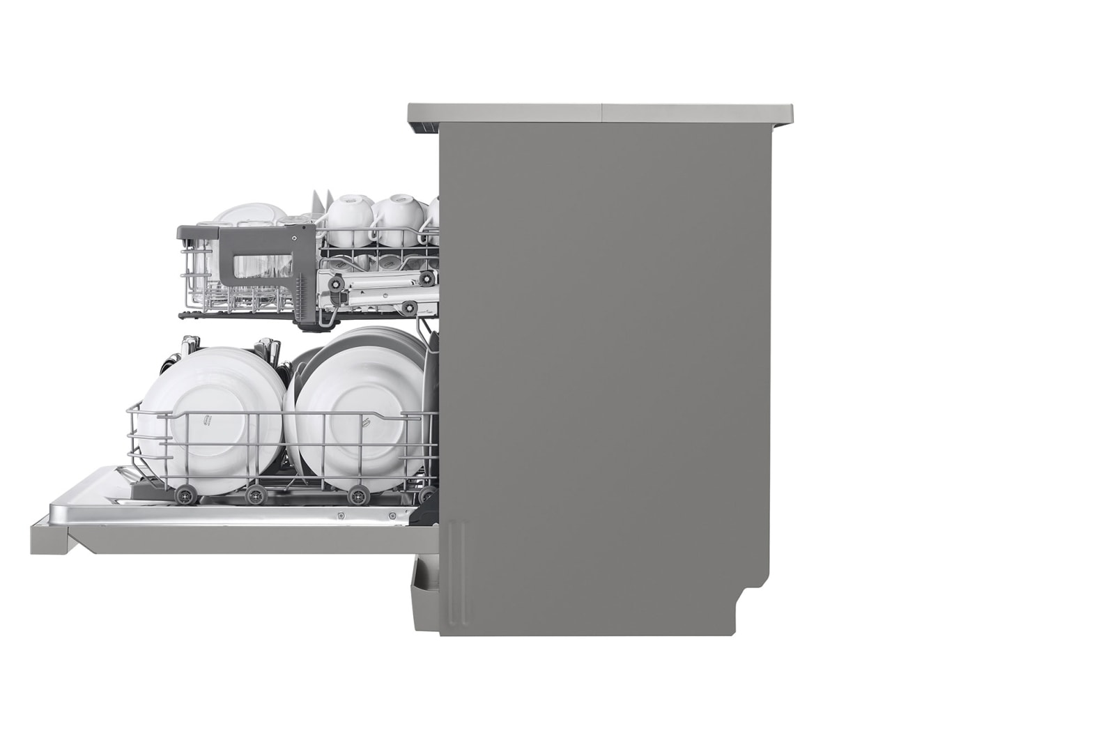 LG QuadWash™ gőzös mosogatógép TrueSteam™ technológiával, 14 teríték, ThinQ™ WiFi funkció, DF222FPS