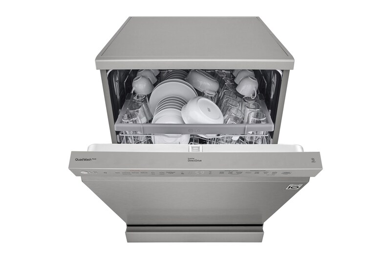 LG QuadWash™ gőzös mosogatógép TrueSteam™ technológiával, 14 teríték, ThinQ™ WiFi funkció, DF222FPS