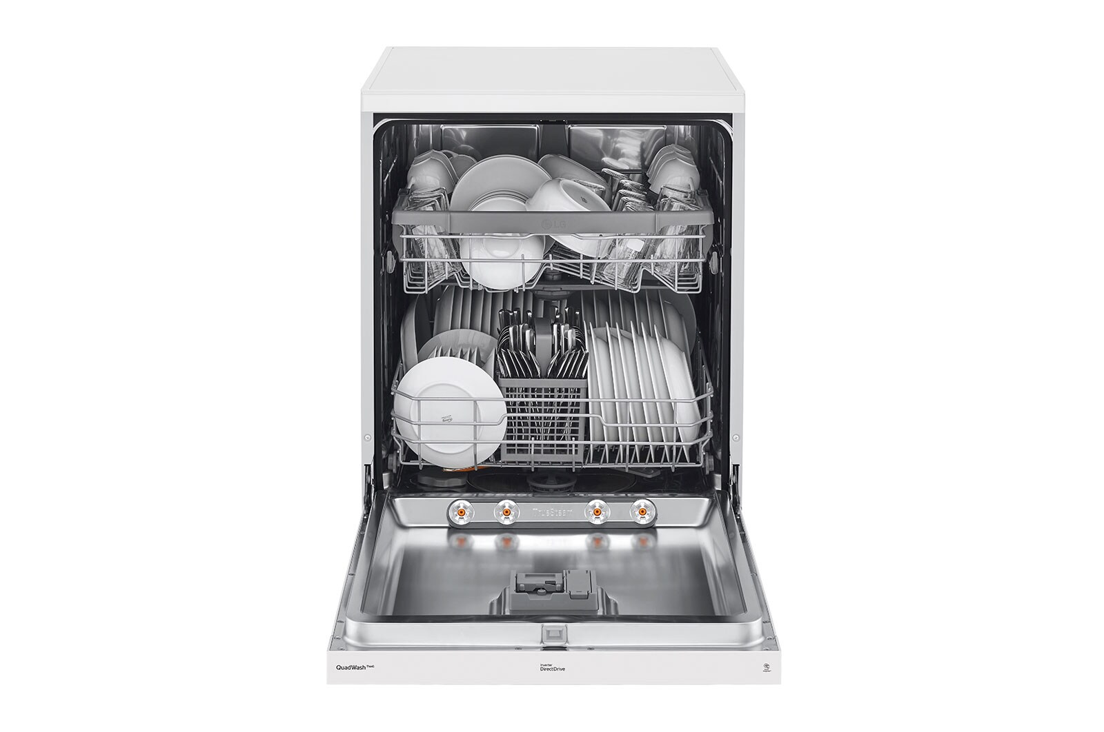 LG QuadWash™ gőzös mosogatógép TrueSteam™ technológiával, 14 teríték, ThinQ™ WiFi funkció, DF222FWS