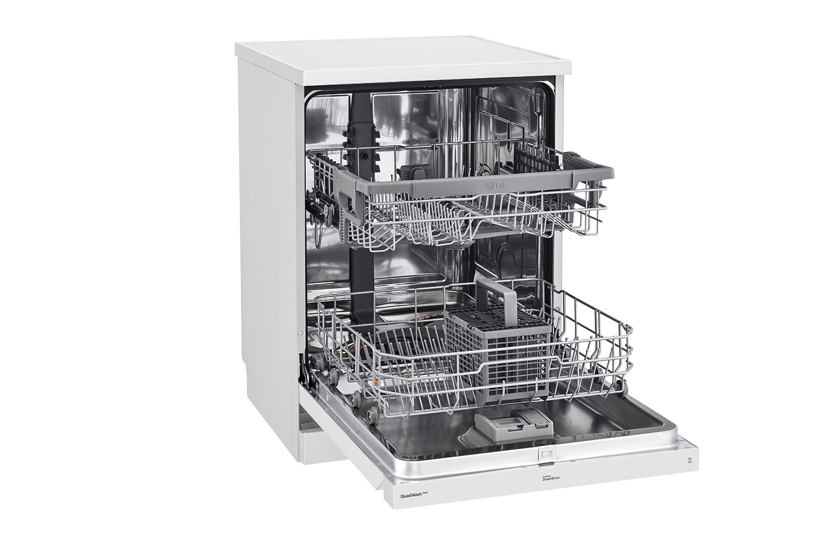 LG QuadWash™ gőzös mosogatógép TrueSteam™ technológiával, 14 teríték, ThinQ™ WiFi funkció, DF222FWS