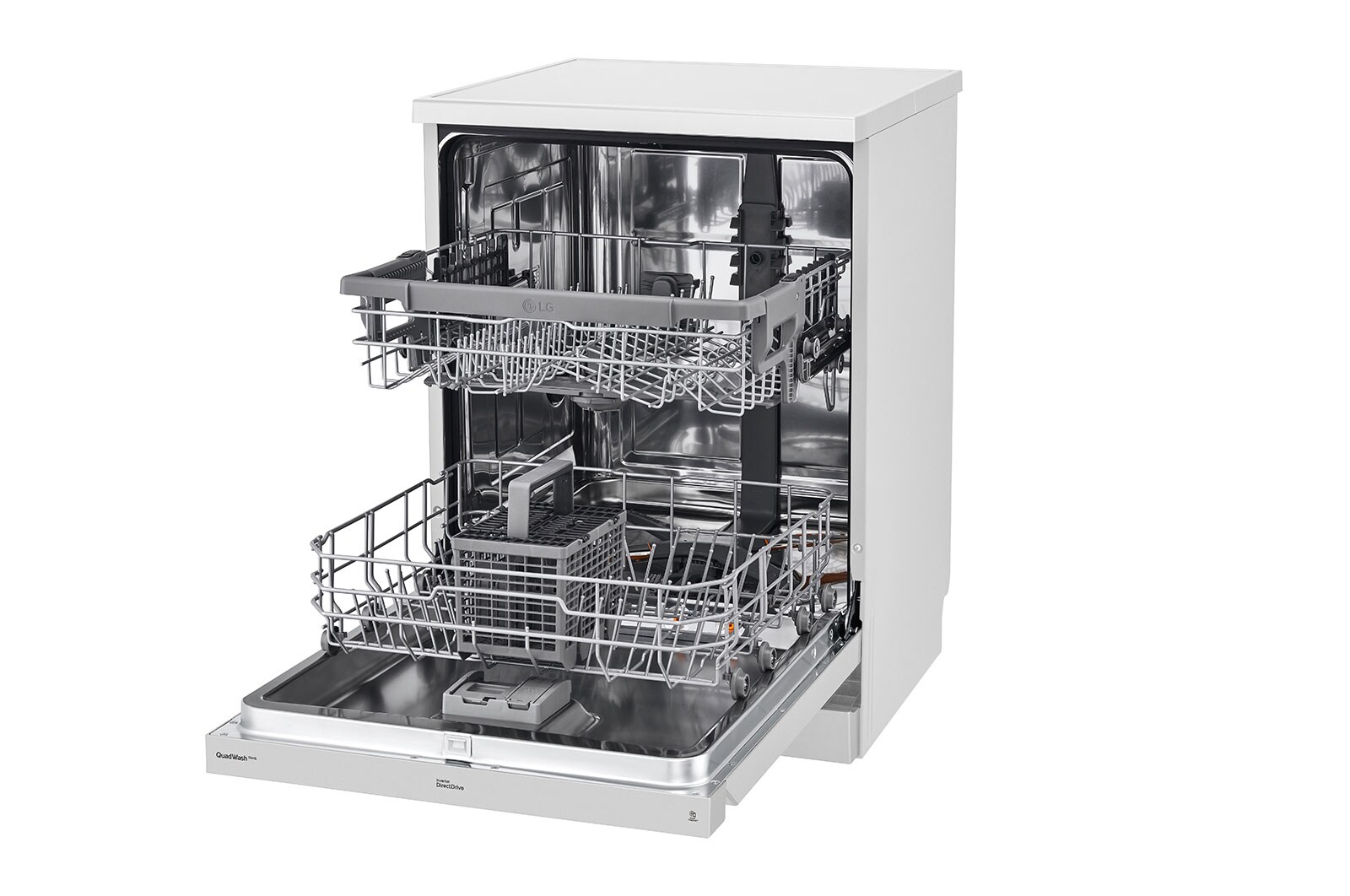LG QuadWash™ gőzös mosogatógép TrueSteam™ technológiával, 14 teríték, ThinQ™ WiFi funkció, DF222FWS