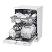 LG QuadWash™ gőzös mosogatógép TrueSteam™ technológiával, 14 teríték, ThinQ™ WiFi funkció, DF222FWS