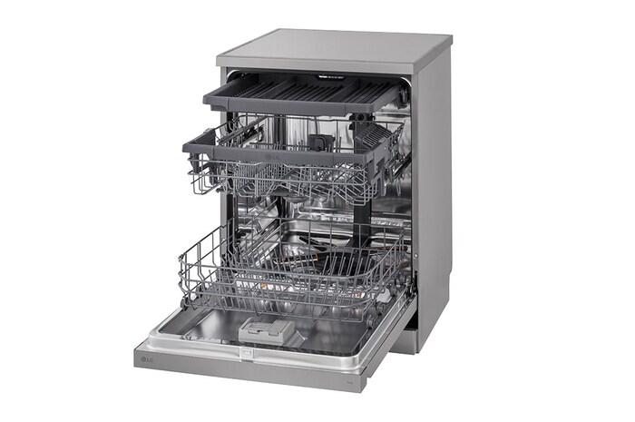 LG QuadWash™ gőzös mosogatógép TrueSteam™ technológiával, 14 teríték, ThinQ™ WiFi funkció, DF243FVS