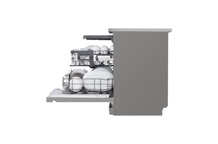 LG QuadWash™ gőzös mosogatógép TrueSteam™ technológiával, 14 teríték, ThinQ™ WiFi funkció, DF243FVS
