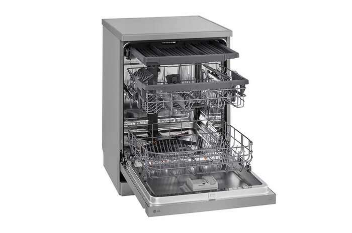 LG QuadWash™ gőzös mosogatógép TrueSteam™ technológiával, 14 teríték, ThinQ™ WiFi funkció, DF243FVS