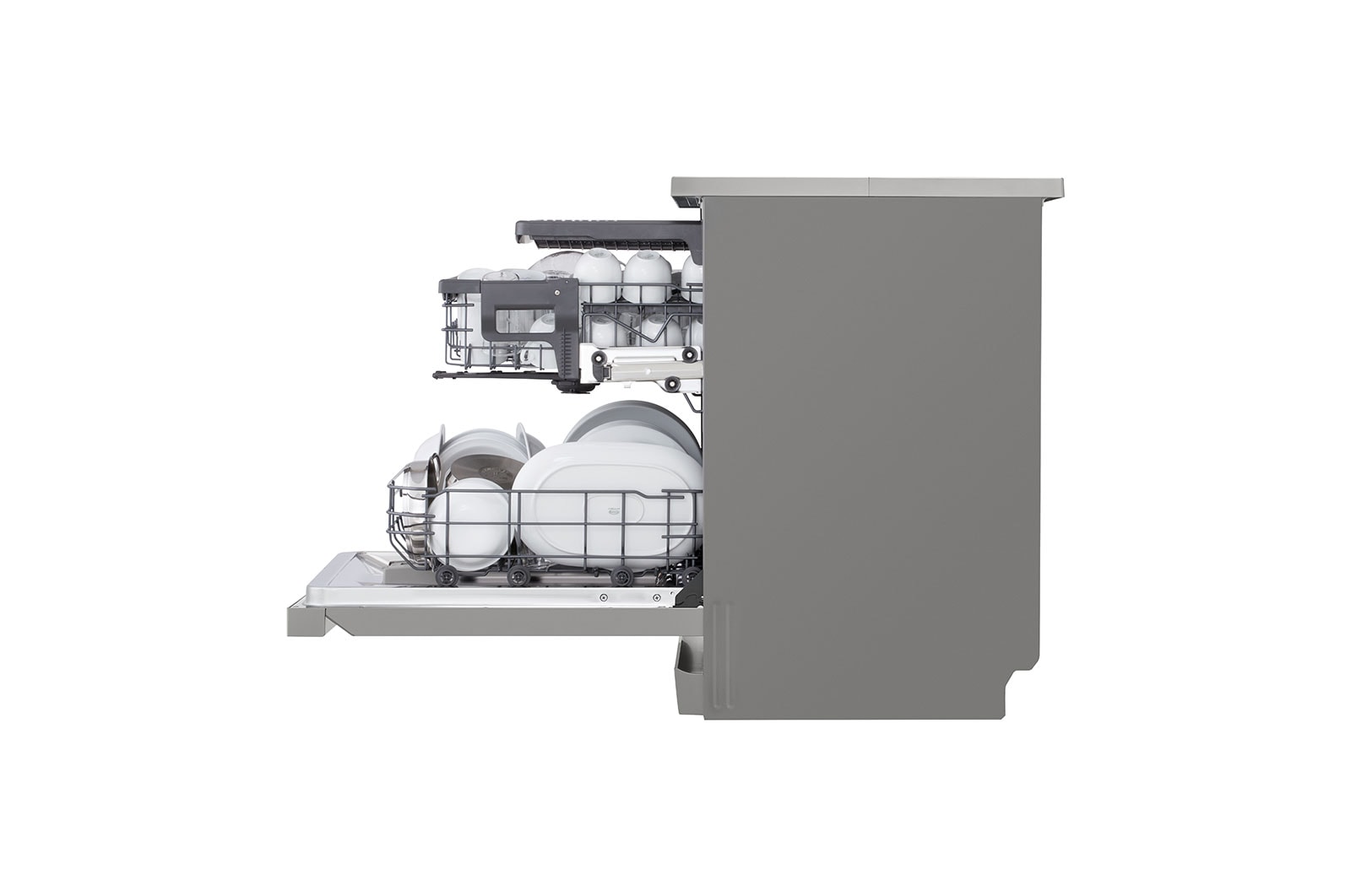 LG QuadWash™ gőzös mosogatógép TrueSteam™ technológiával, 14 teríték, ThinQ™ WiFi funkció, DF243FVS