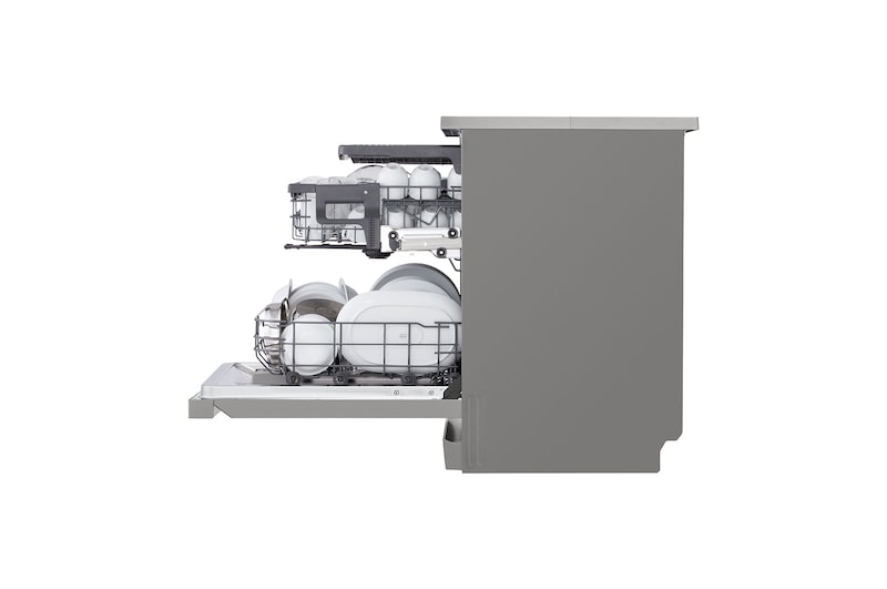 LG QuadWash™ gőzös mosogatógép TrueSteam™ technológiával, 14 teríték, ThinQ™ WiFi funkció, DF243FVS