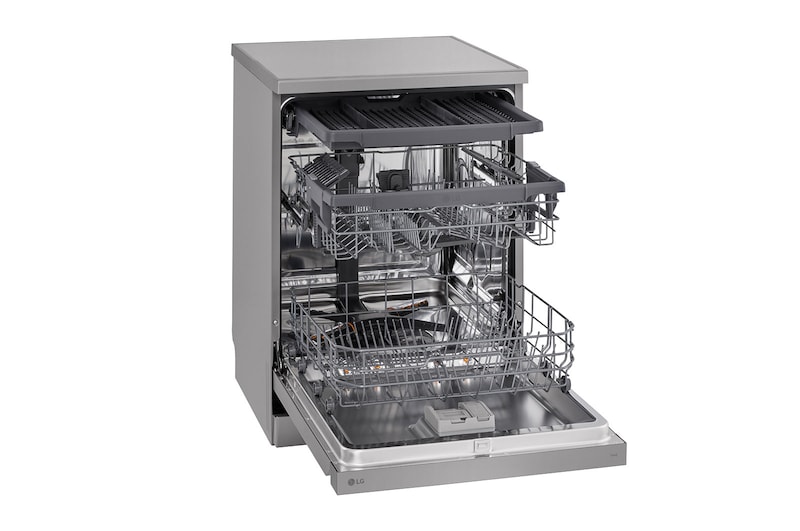 LG QuadWash™ gőzös mosogatógép TrueSteam™ technológiával, 14 teríték, ThinQ™ WiFi funkció, DF243FVS