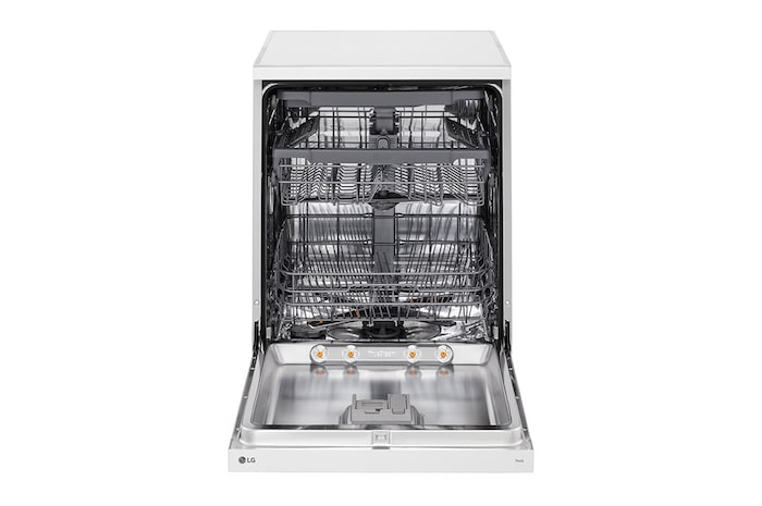 LG QuadWash™ gőzös mosogatógép TrueSteam™ technológiával, 14 teríték, ThinQ™ WiFi funkció, DF243FWS