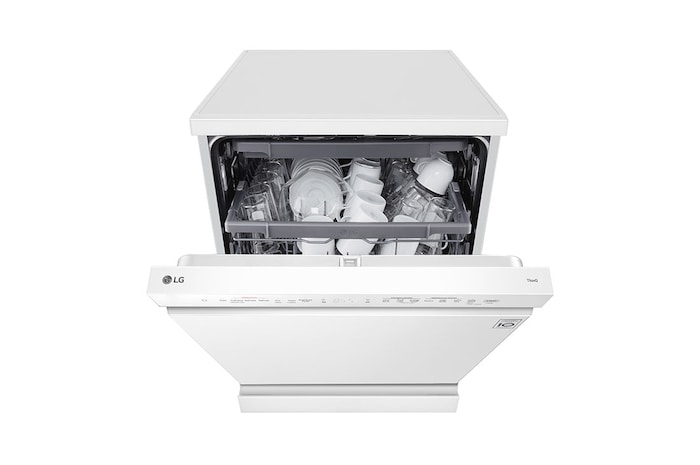 LG QuadWash™ gőzös mosogatógép TrueSteam™ technológiával, 14 teríték, ThinQ™ WiFi funkció, DF243FWS