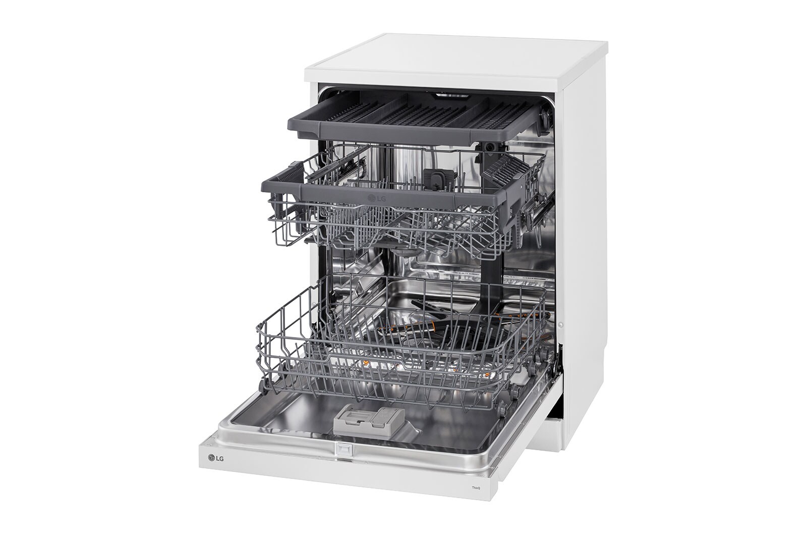 LG QuadWash™ gőzös mosogatógép TrueSteam™ technológiával, 14 teríték, ThinQ™ WiFi funkció, DF243FWS