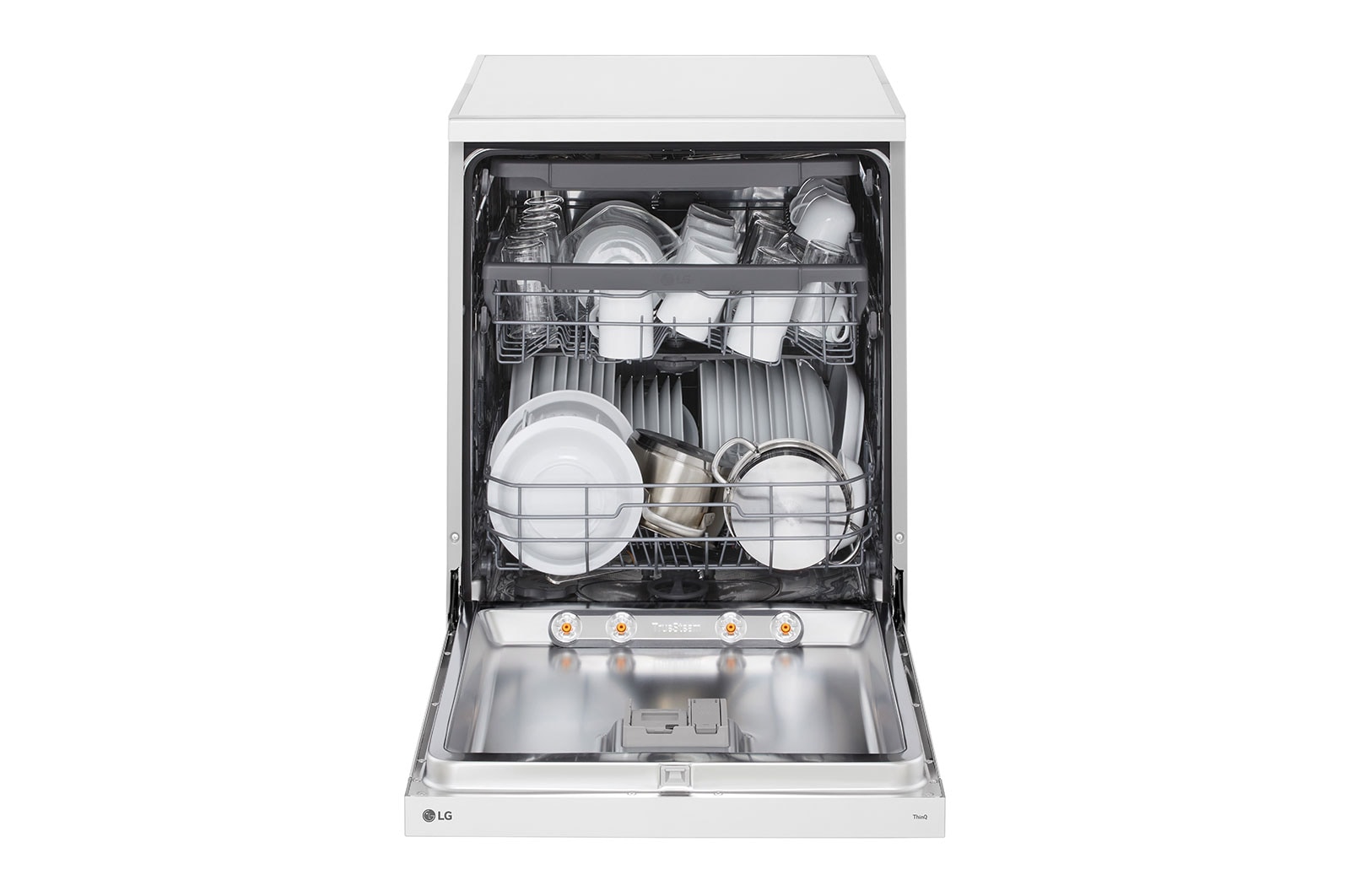 LG QuadWash™ gőzös mosogatógép TrueSteam™ technológiával, 14 teríték, ThinQ™ WiFi funkció, DF243FWS