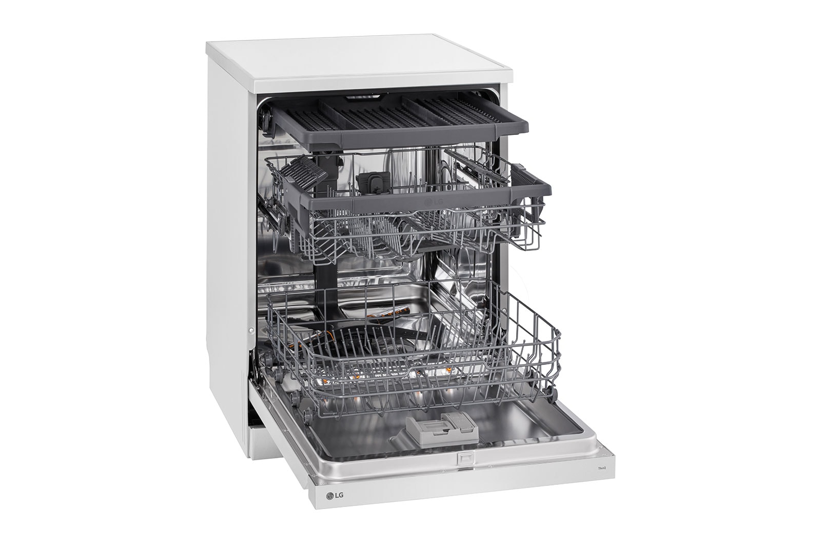 LG QuadWash™ gőzös mosogatógép TrueSteam™ technológiával, 14 teríték, ThinQ™ WiFi funkció, DF243FWS