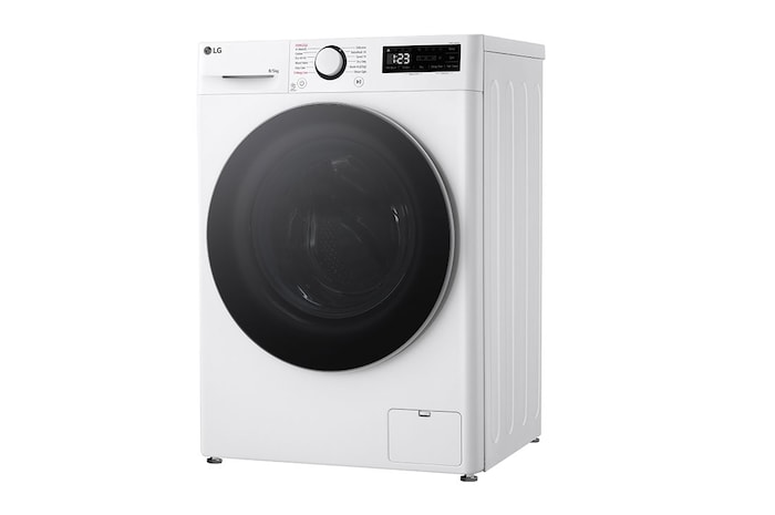 LG 8/5 kg, max. 1200 ford./perc, Gőz mosó-szárítógép, TurboWash™360 és AI DD™ technológia, Keskeny kialakítás, F2DR508S1W
