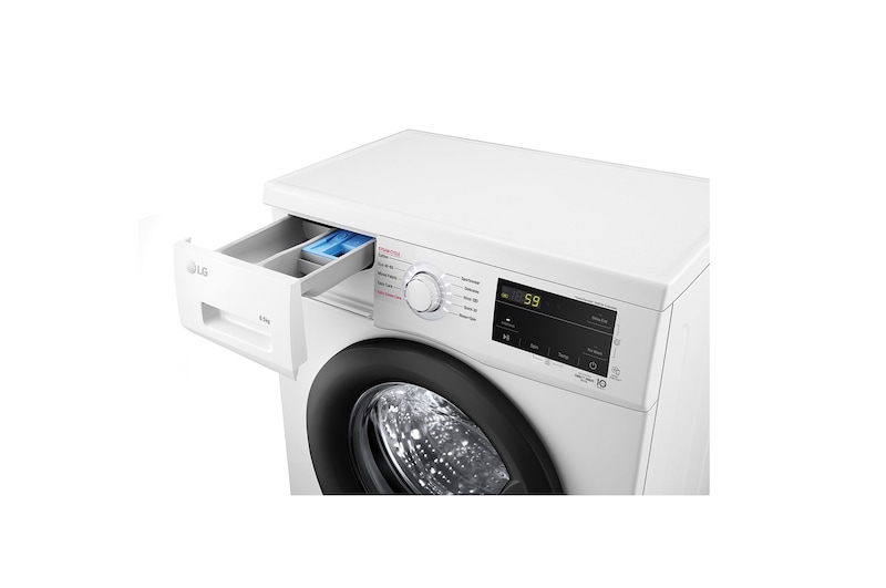 LG 6,5 kg, max. 1200 ford./perc, Gőzmosógép, Keskeny kialakítás, F2J3WS6WE