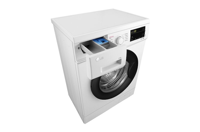 LG 6,5 kg, max. 1200 ford./perc, Gőzmosógép, Keskeny kialakítás, F2J3WS6WE