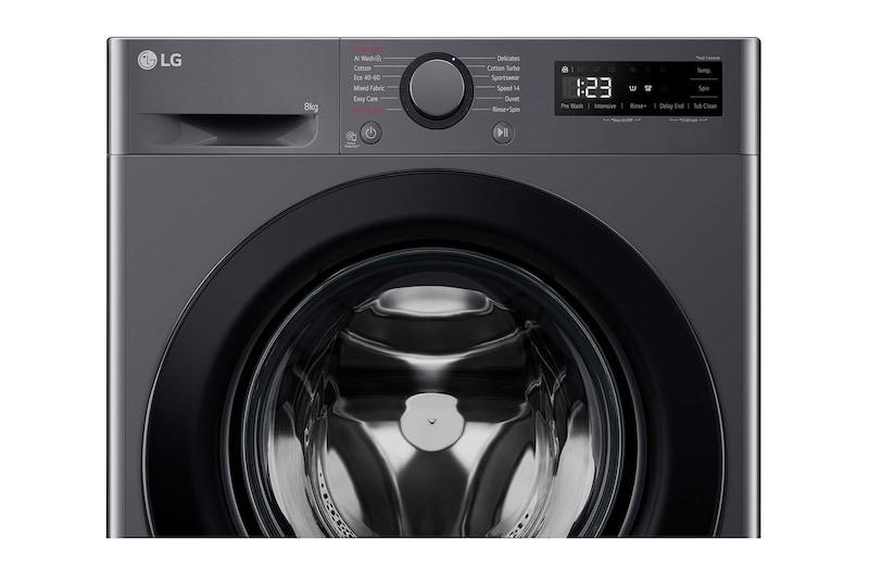 LG 8 kg, max. 1200 ford./perc, Gőzmosógép, AI DD™ technológia, Keskeny kialakítás, F2WR508SBM