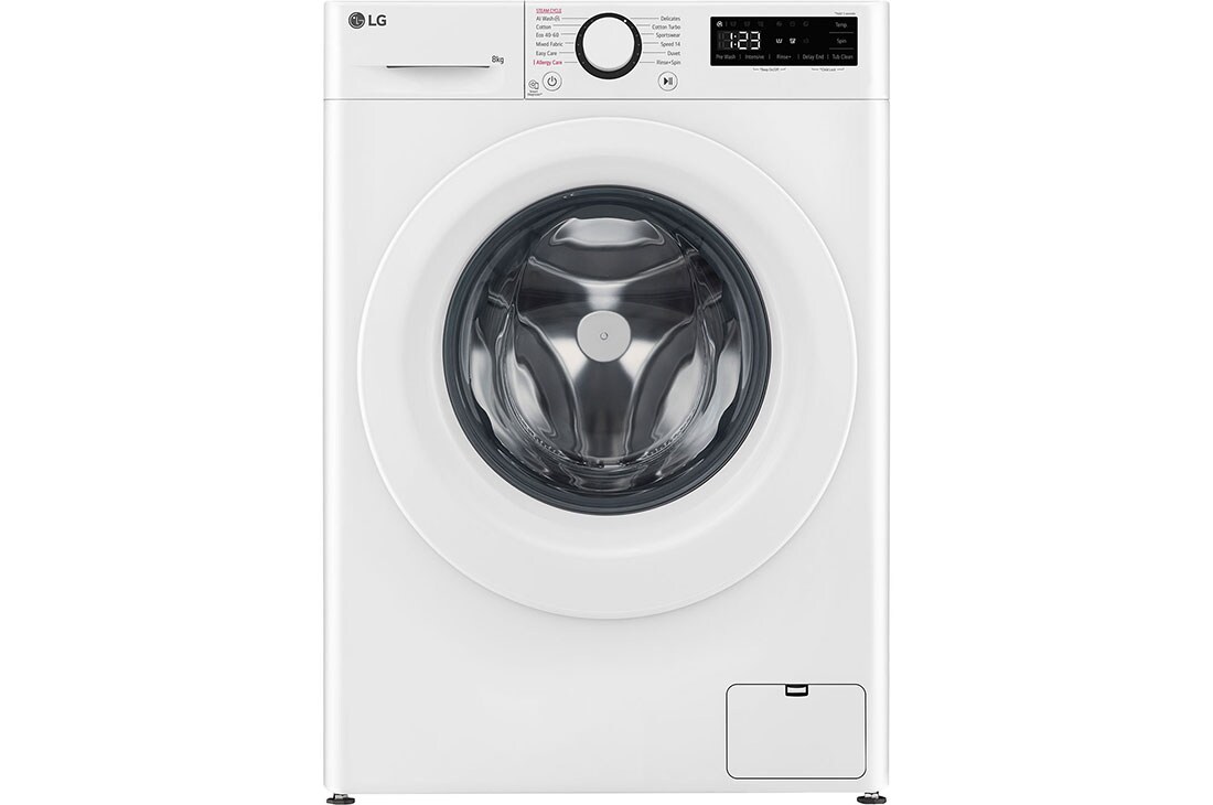 LG 8 kg, max. 1200 ford./perc, Gőzmosógép, AI DD™ technológia, Keskeny kialakítás, F2WR508SWW