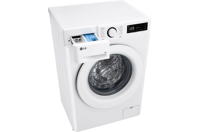 LG 8 kg, max. 1200 ford./perc, Gőzmosógép, AI DD™ technológia, Keskeny kialakítás, F2WR508SWW