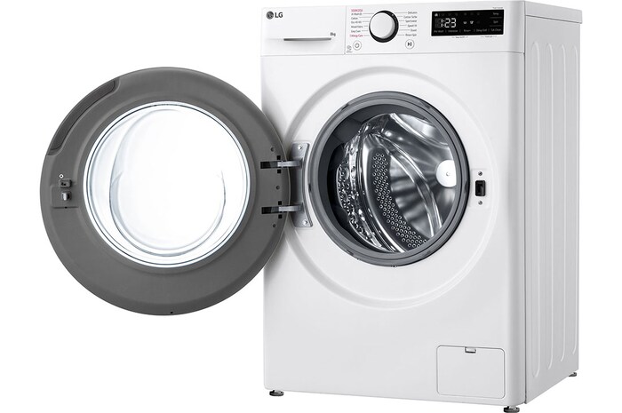LG 8 kg, max. 1200 ford./perc, Gőzmosógép, AI DD™ technológia, Keskeny kialakítás, F2WR508SWW
